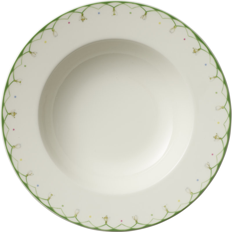 Soupe colorée à jante printanière