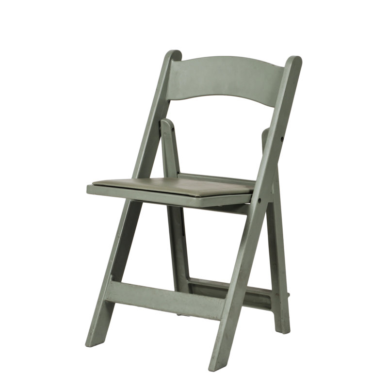 Chaise pliante en résine, Gris