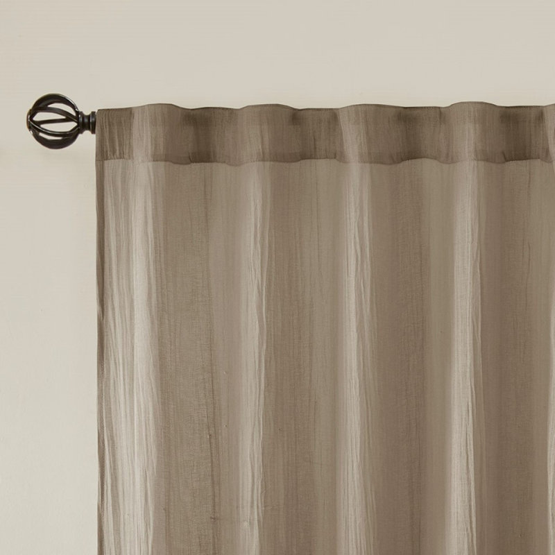 Paire de rideaux unis (2 pièces), Taupe, L 42,09 po x L 95,09 po