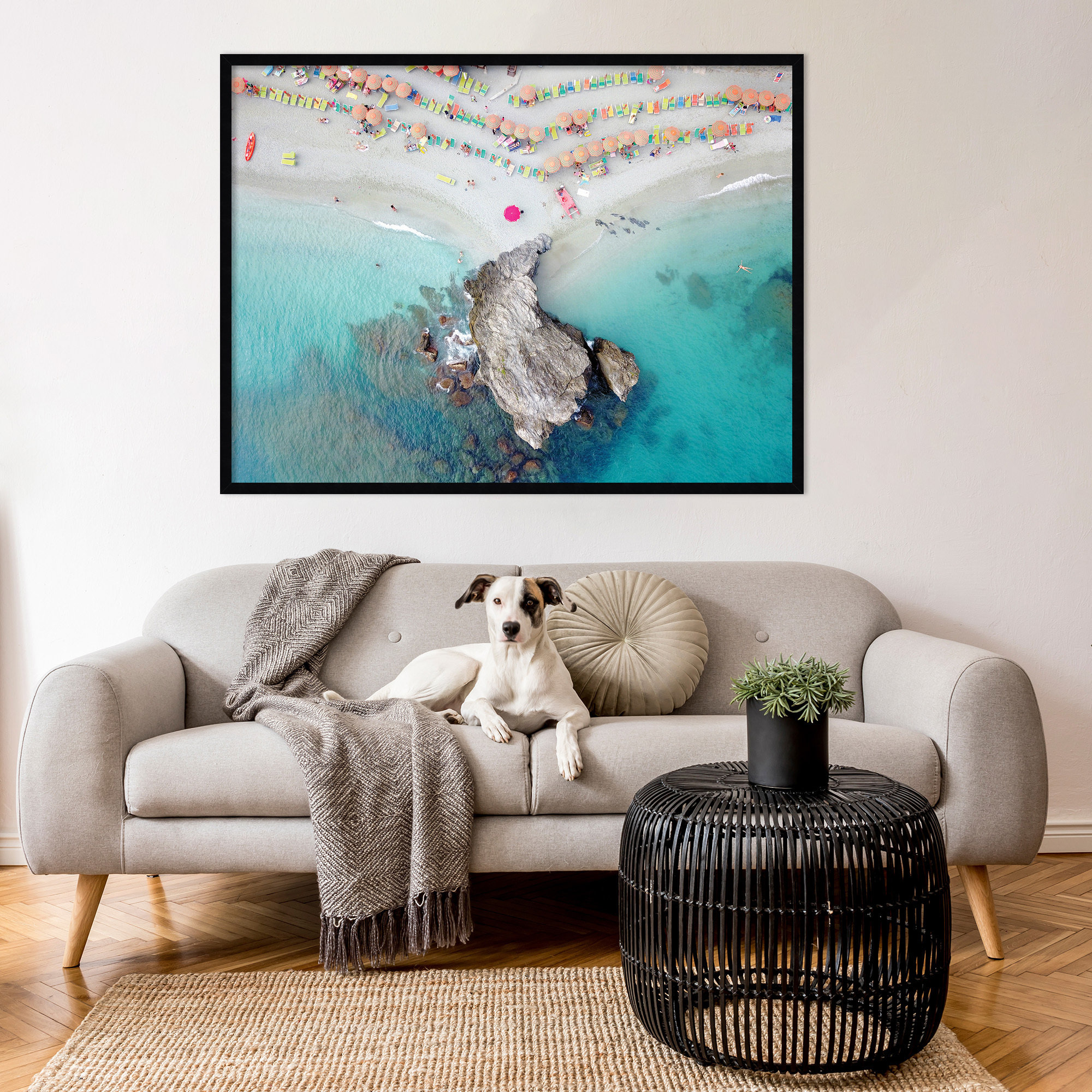 Monterosso 8, 31" H x 41" W, White