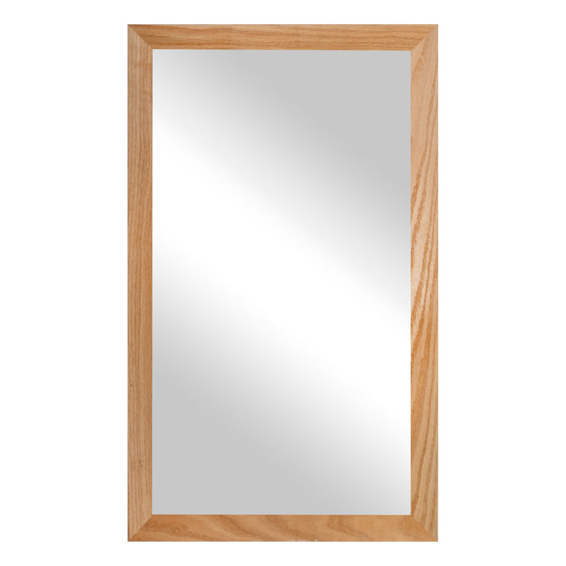 Miroir en bois franc Ebark Designs Ebark - chêne rouge 2 po, Naturel, 19 po x 30 po
