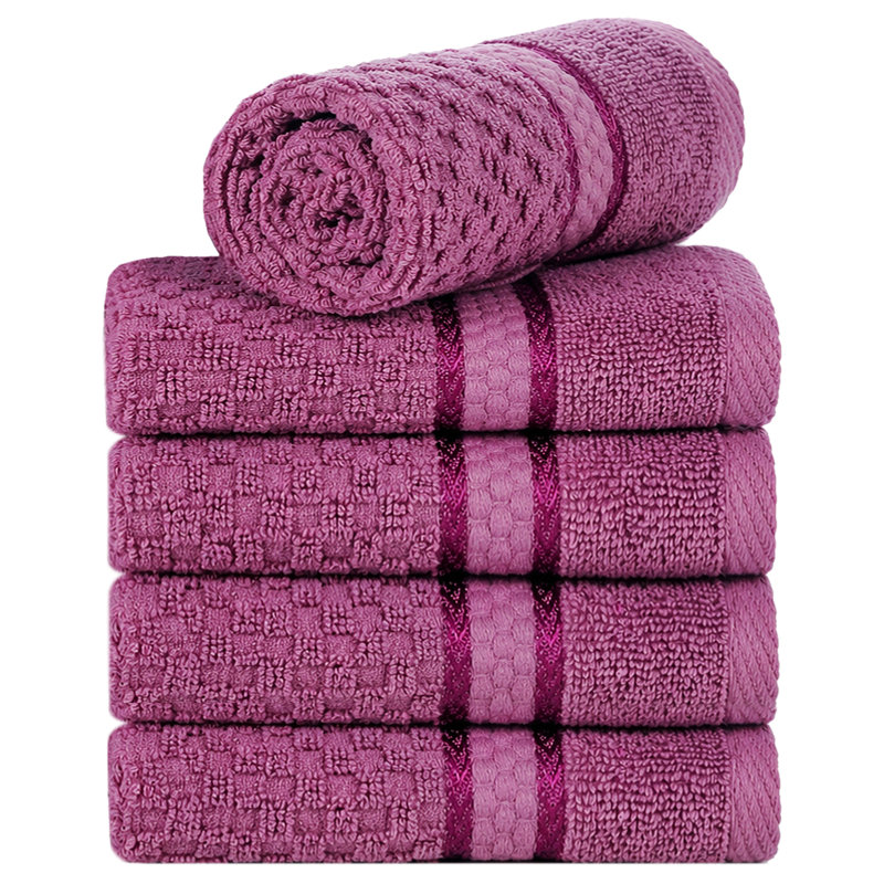 Collection de serviettes texturées 100% coton Mulaayam, Noir, noir, noir, noir