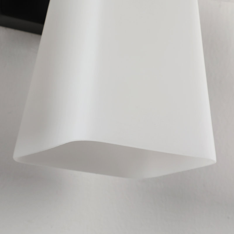 Dimmable 5-Light Vanity Light, Classic Bathroom Wall Sconce with White Glass Shade, E26 Base Fixture for Bedroom, Mirror Vanity