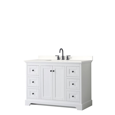 Avery 48'' Single Bathroom Vanity with Quartz Top