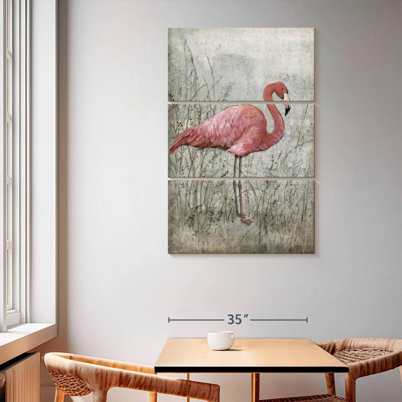 Flamant rose Brampt I, H 65 po x l 42 po