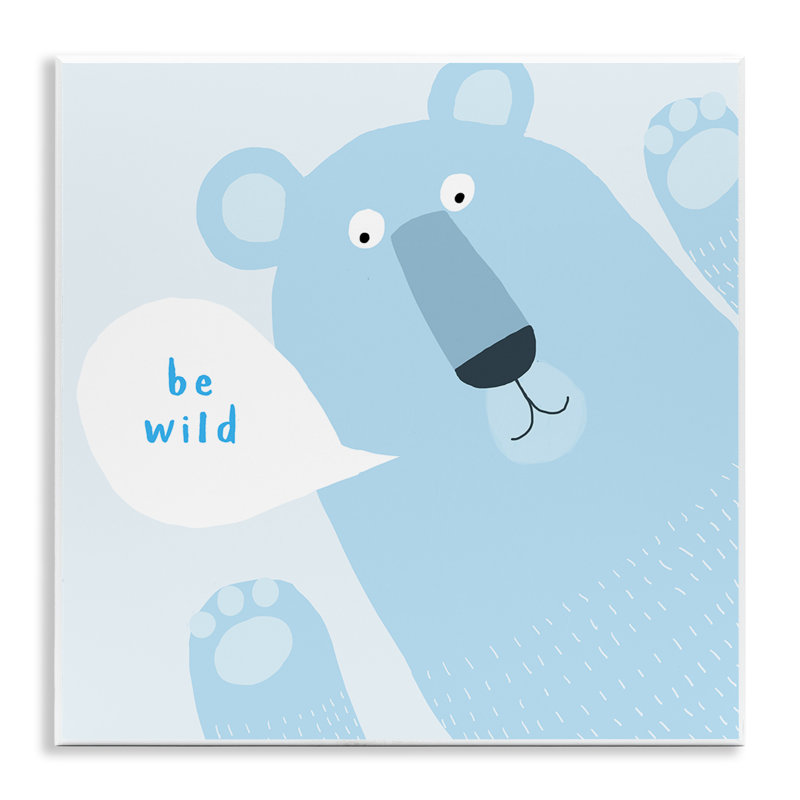 «Blue Be Wild Bear», art mural par Carla Daly