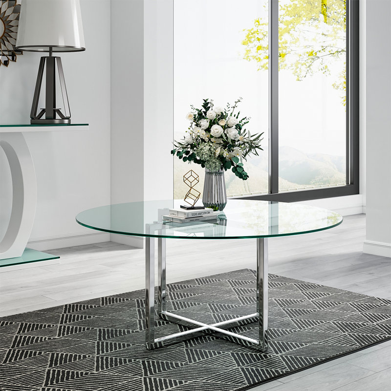 Aarron Cross Legs Coffee Table