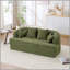 Canapé-lit 2 en 1 pliable, canapé-lit convertible pliable sans os de 70 pouces, 4 coussins pour le salon, vert-129158332