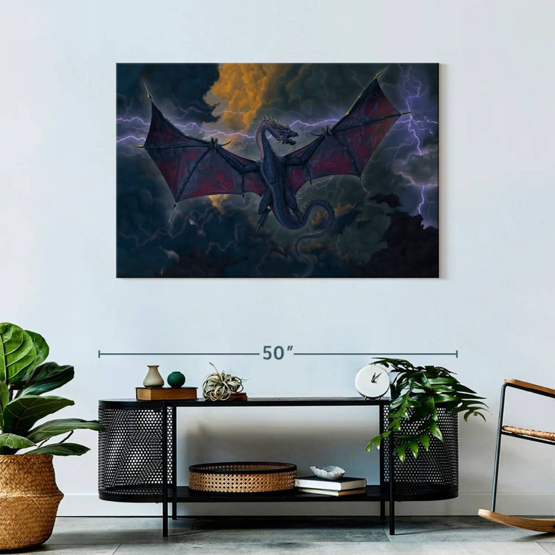 Kelan Thunder Dragon, 30" H x 45" W