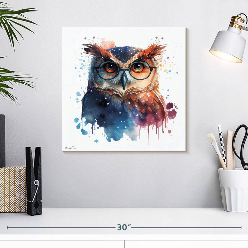 Hibou mignon Brampt - Ben Heine, H 16 po x l 16 po