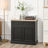Sideboard Buffet Cabinet With Storage Drawers, 2 Door Kitchen Storage Cabinet With Adjustable Shelves, Coffee Bar For Living Room, Entryway-314047366