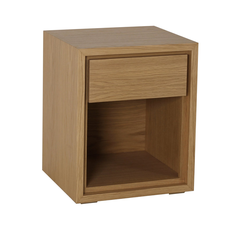 Aldershot 45cm W Solid + Manufactured Wood Bedside Table