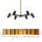 Miaisabella 6-Light Sputnik Modern Linear LED Chandelier