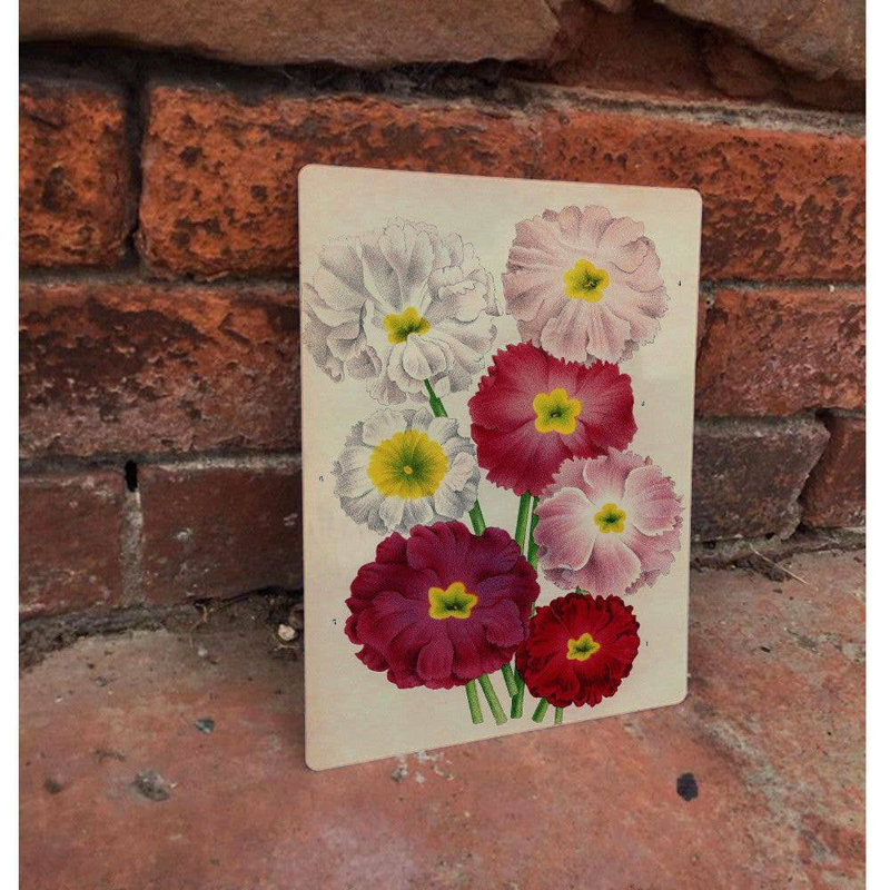 Handmade Plants & Flowers Wall Decor on Metal, 25cm H x 20cm W