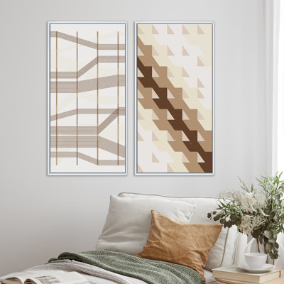 Graphic Vintage Minimal Geometrics VI - ensemble de 2 reproductions