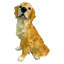 Figurines d'animaux en résine, statues Golden Retriever, pour le salon, le patio extérieur et la décoration de jardin.