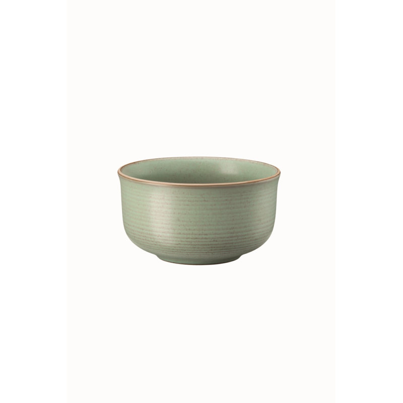 Nature Handmade Stoneware Cereal Bowl, Leaf Green
