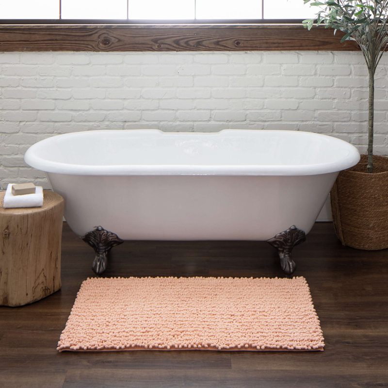 Tapis de bain antidérapant Tamayo, Rosé, L 27 po x L 45 po