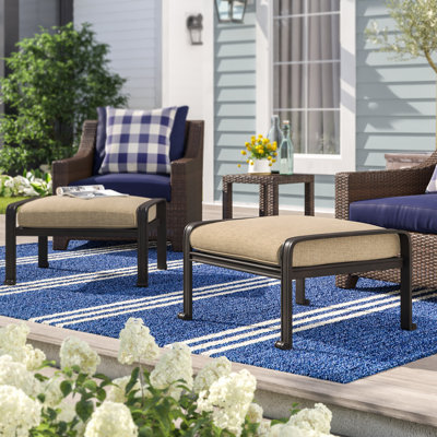 Lebanon Metal Outdoor Ottoman