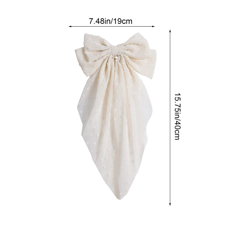 Kbndieu Bow Curtain Buckle Home Holiday Pendant Valentines Day Wedding Party Atmospheres Decoration, Beige