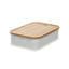 Oloran Recycled Plastic Bin with Bamboo Lid-79030723