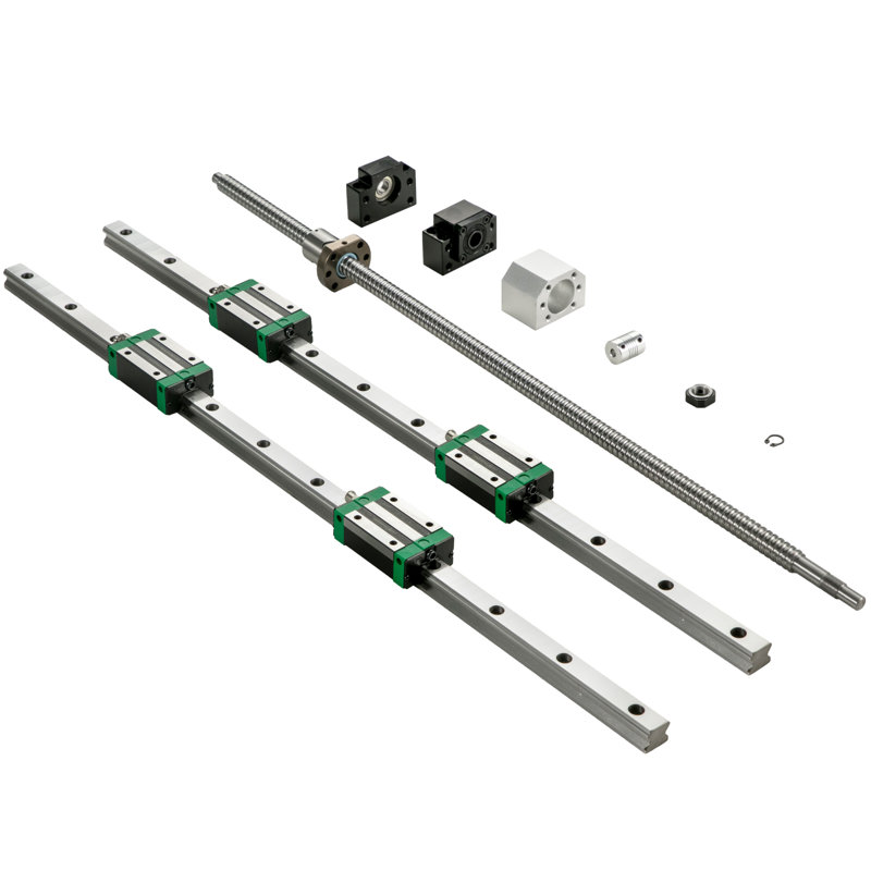 Linear Guide Rail 2Pcs HGR20-1500mm Linear Slide Rail with 1Pcs RM1605