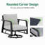 Deux chaises pivotantes et une table d'appoint FR