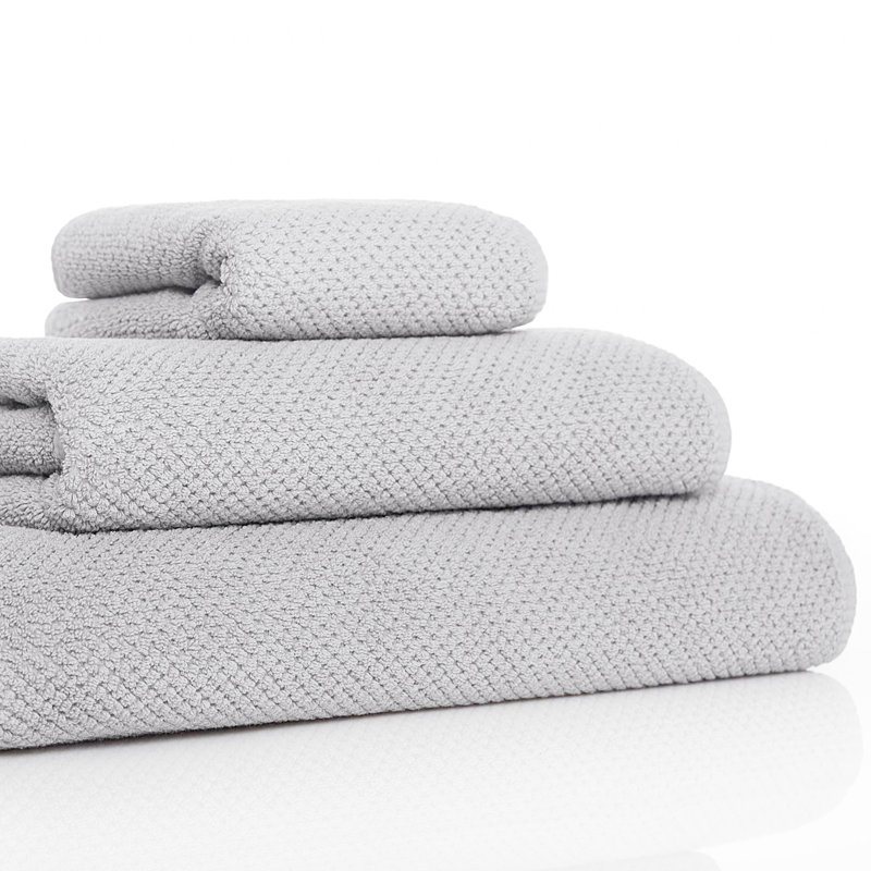 Bee Waffle Hand Towel, Silver