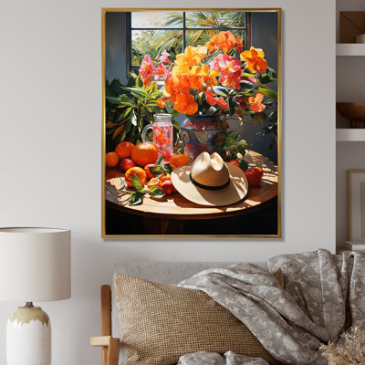 Ombres florales mexicaines Sombrero III - Art mural mexicain