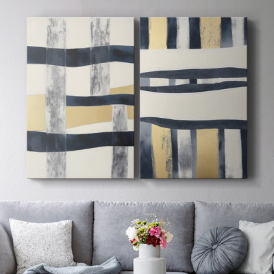 ABSTRACT Series DCCDXCV III - Toile tendue avec châssis de qualité supérieure - Prêt à être accroché