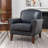 Shalisia 32'' Wide Upholstered Genuine Leather Armchair-697261949