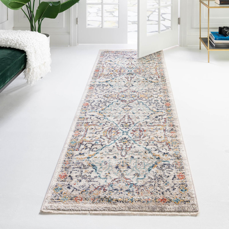 Alkire Floral Indoor Rug, Runner 2' x 13'