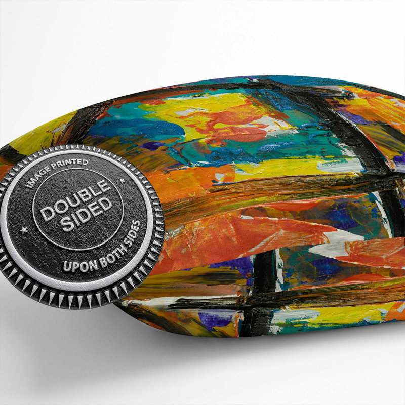 Abstract Square Cushion, 55 x 55 cm