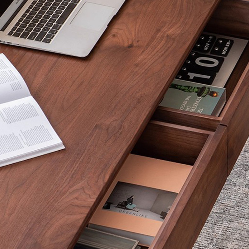 Rectangular modern office desk, 30.71" H x 62.99" W x 31.5" D