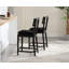Tabouret de comptoir en bois massif de 26,25 po Alyssya-87684017-93177431
