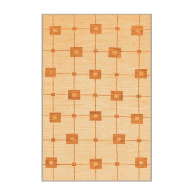 Tapis orange abstraits 1431