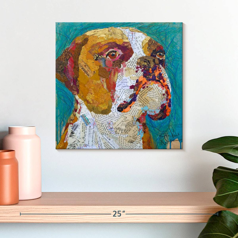 Brampt Beach Boxer, 16" H x 16" W