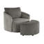 Fauteuil d'appoint pivotant en velours côtelé Doniphan-1619517933