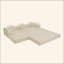 Canapé modulaire de 108 po avec méridienne en forme de L, méridienne désossée avec assise profonde, canapés à compression en éponge sans assemblage, canapé-lit pliant moderne avec dossier amovible-121226993