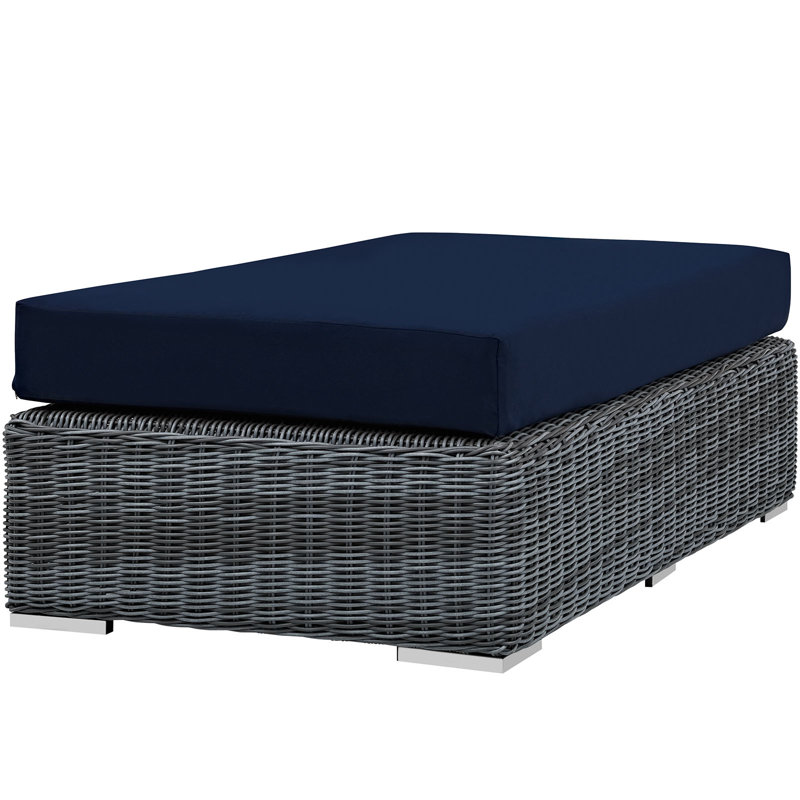 Repose-pieds d'extérieur rectangulaire Sunbrella Modway Summon, Toile Sunbrella® toscan