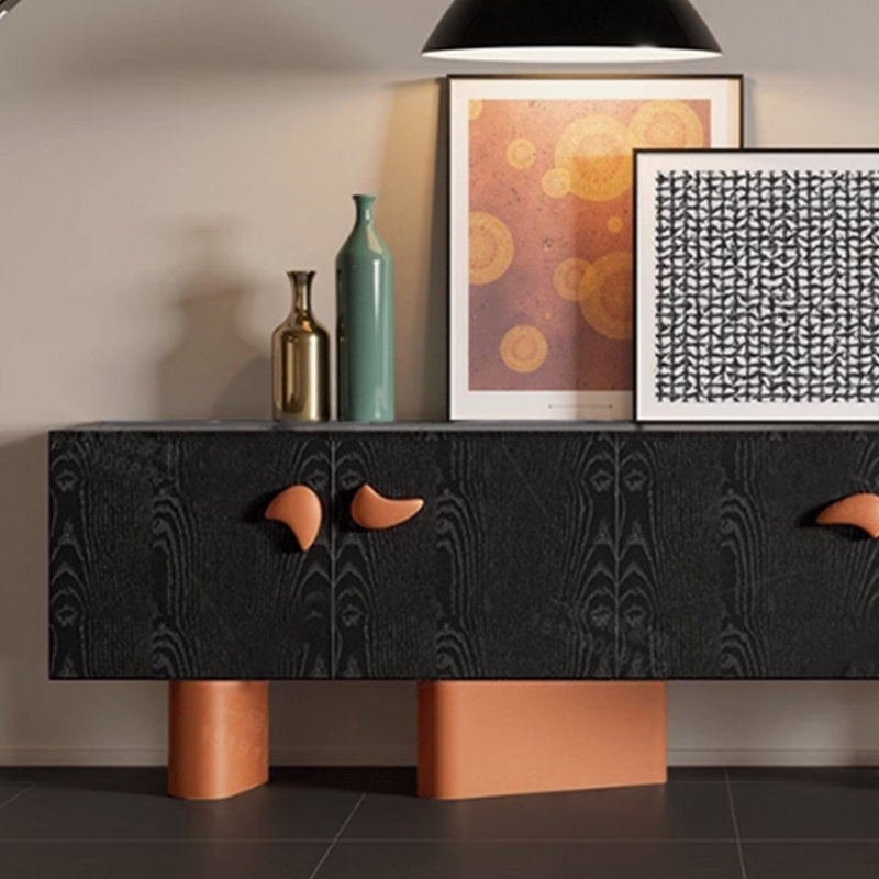 Meuble télé à niche contrastante, H 24,4 po x L 70,86 po x l 15,74 po