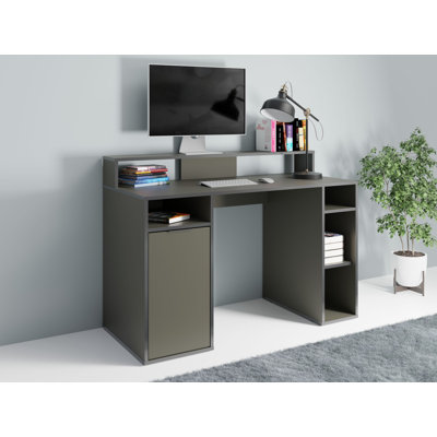 Colfin Gaming desk with attachment, practical niches and doors