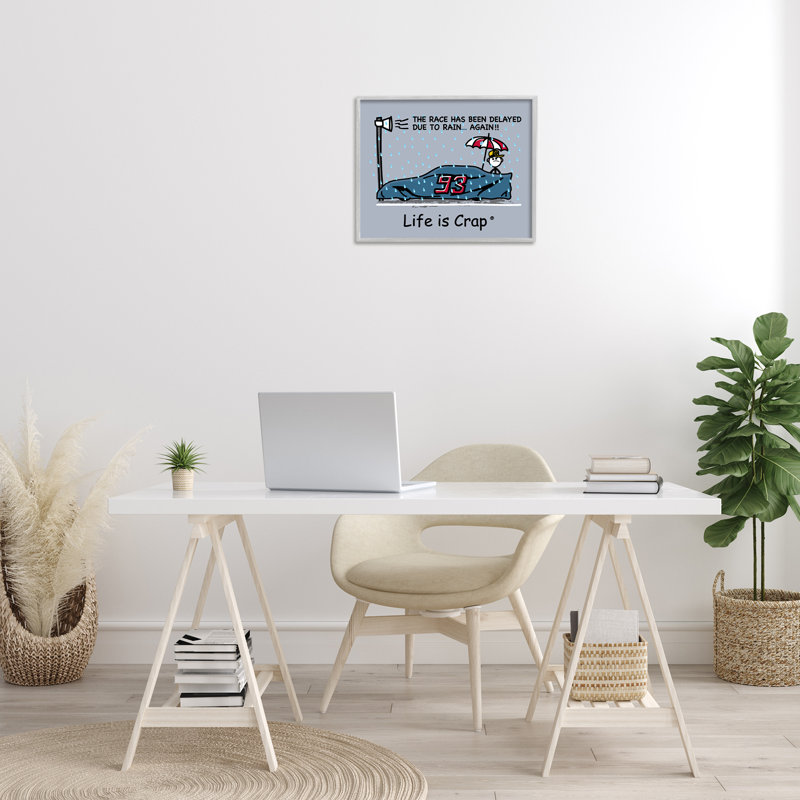 «Rain Delayed Race», estampe numérique par LIC, Estampe numérique Farmhouse, H 16 po x l 20 po