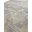 Tapis gris abstrait en laine / coton abstrait fait à la main 4 pi x 6 pi