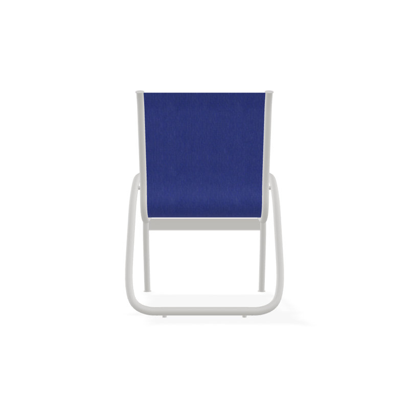 Fauteuil de patio Gardenella, Neige texturée, Atlantis bleu royal Sunbrella®