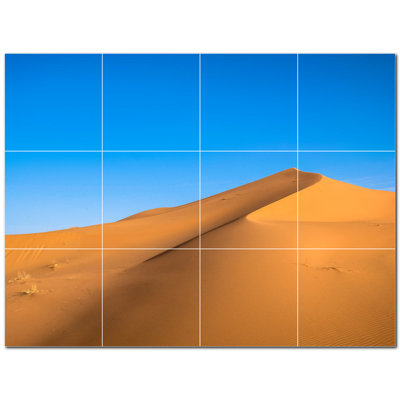 Murale décorative en céramique satinée 6 po x 6 po Desert Photo