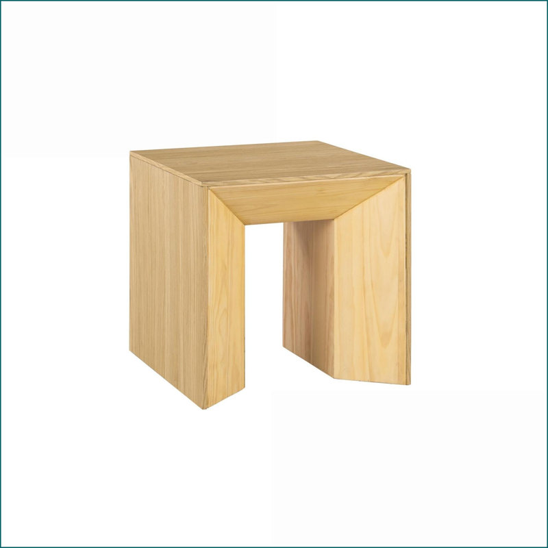 Table basse au fini chêne naturel - Conception robuste intemporelle pour les salons rustiques et modernes