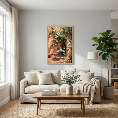 «Garden Terrace», reproduction d'art sur toile, ensemble de 1