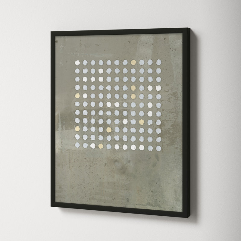 Circles In Squares 2 by Jacques Pilon, 20" H x 16" W x 1.25" D, Black