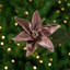 Glittered Flower Christmas Clip-On Ornament - 6"